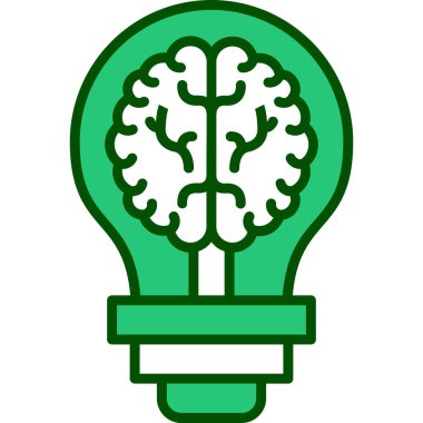 fikir simgesi, basit tasarım vektör çizimi