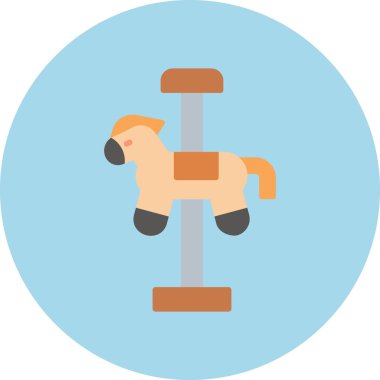 At. Web simgesi basit illüstrasyon