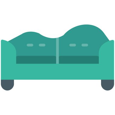 Kanepe. Web simgesi basit illüstrasyon