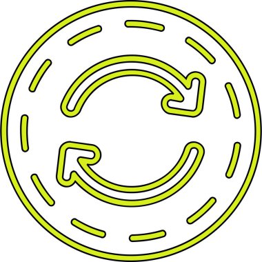 Ok. Web simgesi basit illüstrasyon