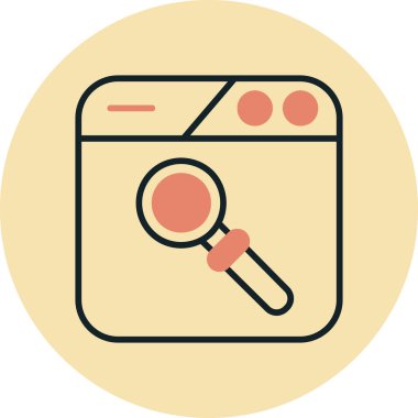 seo modern simgesinin vektör illüstrasyonu