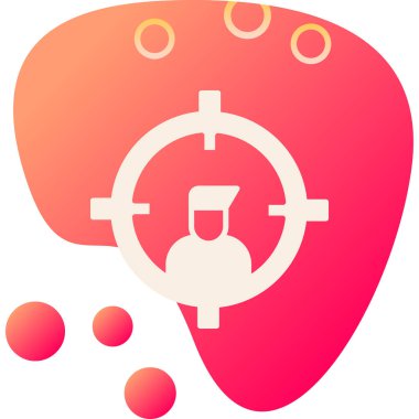 Hedef. Web simgesi basit illüstrasyon