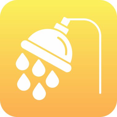 Duş şapkası ikonu. vektör illüstrasyonu