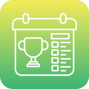 vektör Takvimi Simgesi illüstrasyonu