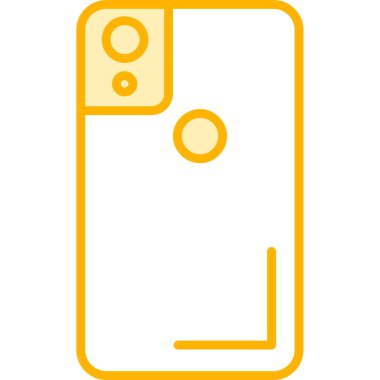 Akıllı telefon simgesi. ana hatlı akıllı telefon vektör simgesi