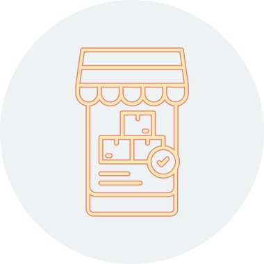 Alışveriş Torbası modern simgesinin vektör çizimi