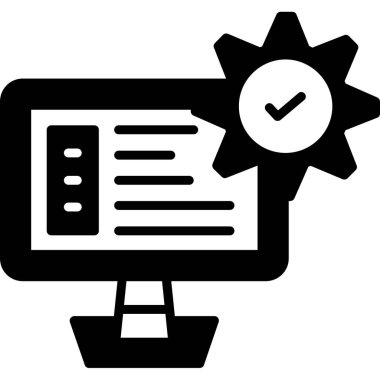 iş belge simge vektör çizim