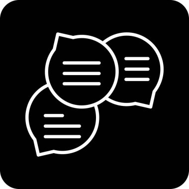 Konuşma balonu vektör çizimi