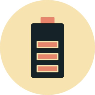 Pil. Web simgesi basit illüstrasyon