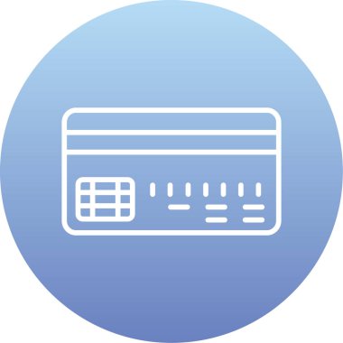 Kredi kartı ikonu. vektör illüstrasyonu