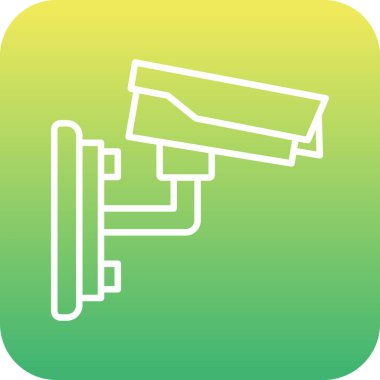 CCTV kamera simgesi, basit tarzı