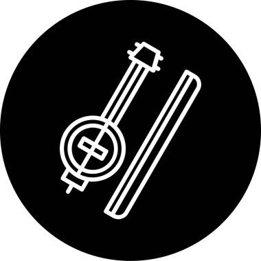 Tek bir simgenin vektör illüstrasyonu