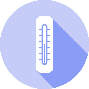 Termometre. Web simgesi basit illüstrasyon