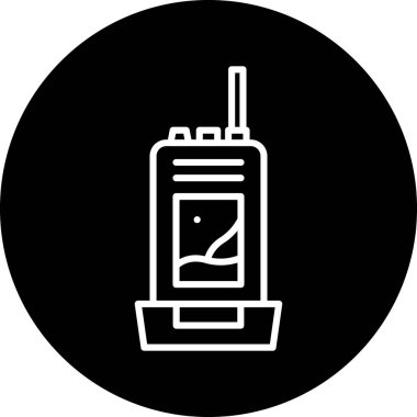 Benzersiz gaz kulesi vektör simgesi