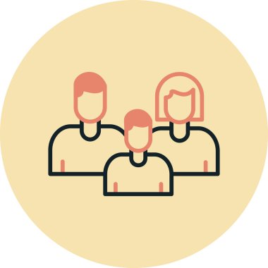 Takım simgesi vektör illüstrasyonu