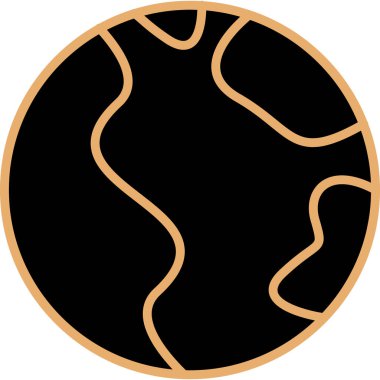 Toprak gezegeni Dünya ikonu