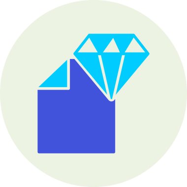 Elmas simgesi vektör illüstrasyonu