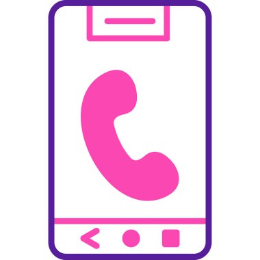 Telefon simgesi vektör illüstrasyonu