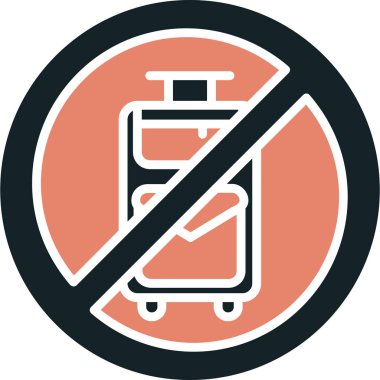 Seyahat simgesi olmayan vektör illüstrasyonu
