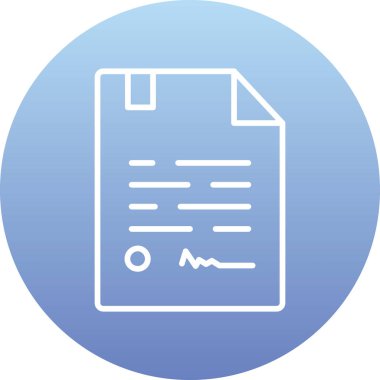 Dosya simgesinin vektör illüstrasyonu