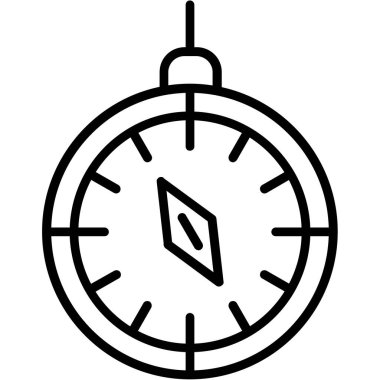 Saat. Web simgesi basit tasarım