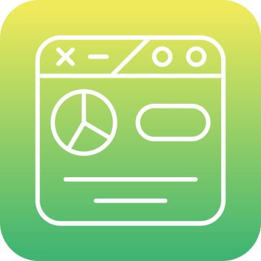 Benzersiz Radyo Vektör Satırı Simgesi