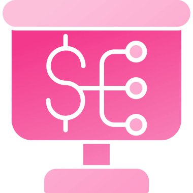 Dolar. Web simgesi basit illüstrasyon