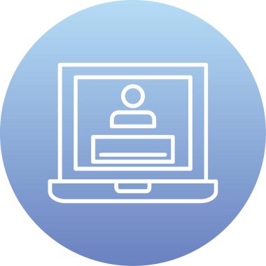 vektör dizüstü simgesi illüstrasyonu