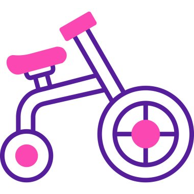 Bisiklet. Web simgesi basit illüstrasyon