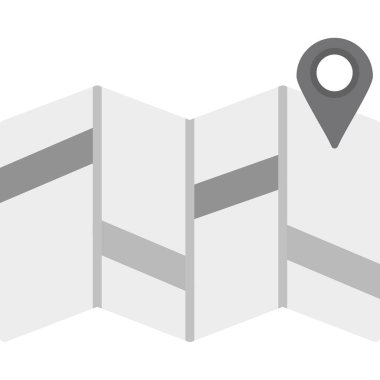 harita işaretleyici düz vektör simgesi