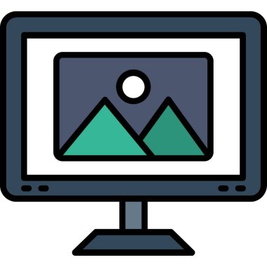 Geliştirme için Web simgesi. Vektör çizim