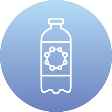 Şişe simgesinin vektör illüstrasyonu