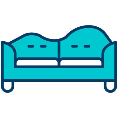 Kanepe. Web simgesi basit tasarım