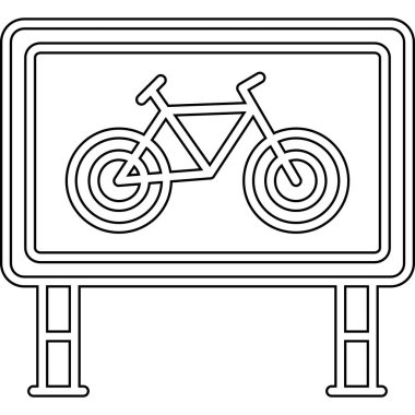 bisiklet bisiklet bisiklet simgesi ana hat biçiminde