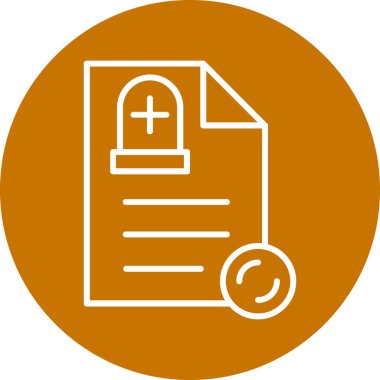 belge web simgesi, vektör illüstrasyonu