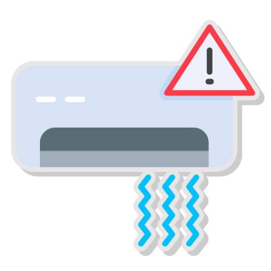 uyarı düz renk vektör simgesi dekoru