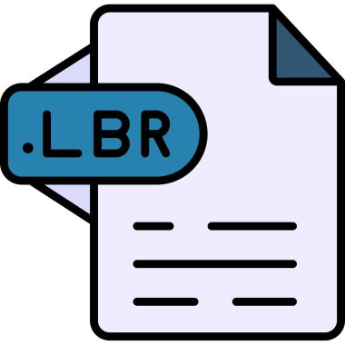 Dosya biçim simgesinin vektör illüstrasyonu