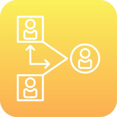 Modern simgenin vektör illüstrasyonu