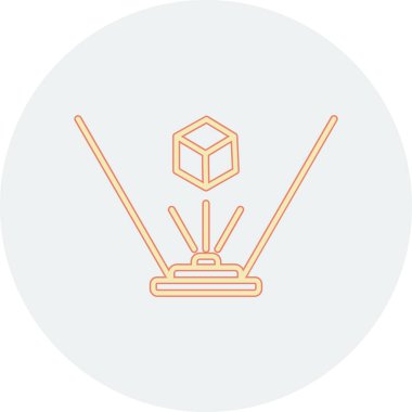 Modern simgenin vektör illüstrasyonu