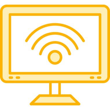 Kablosuz. Web simgesi basit tasarım