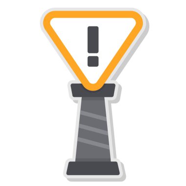 uyarı simgesi, basit illüstrasyon