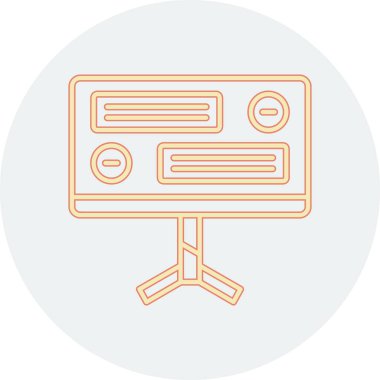 video simgesi. Web için film vektör simgelerinin basit illüstrasyonu