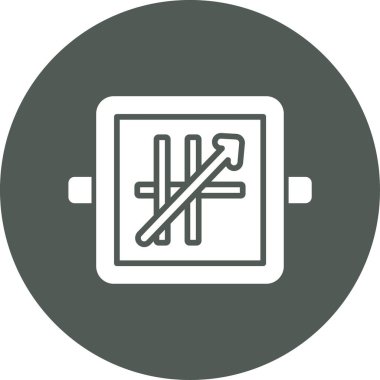 Modern bir pil simgesinin vektör çizimi