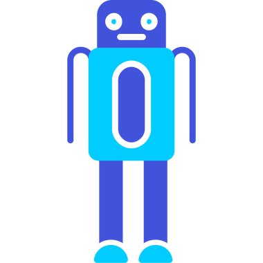 robot ikon vektör illüstrasyonu