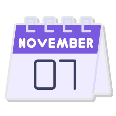 Takvim simgesinin vektör illüstrasyonu