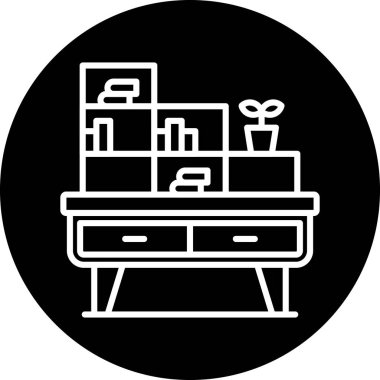 Bir ev simgesinin vektör illüstrasyonu