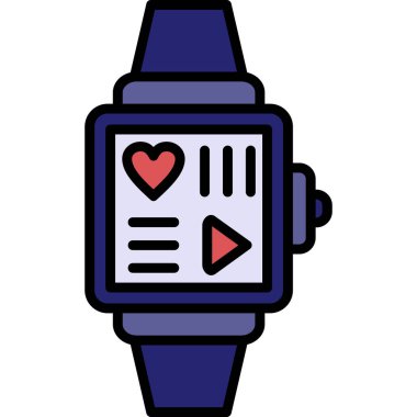 Kalp saati. Web simgesi