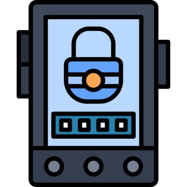 Veri güvenlik kilidi simgesi