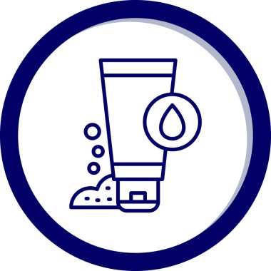 Mavi su simgesinin vektör illüstrasyonu