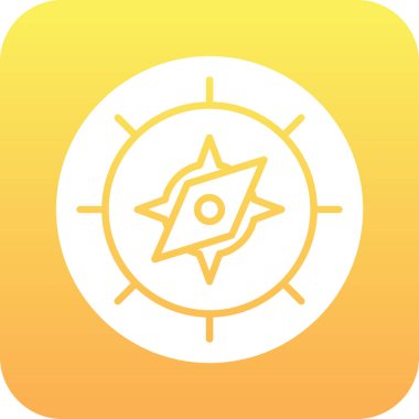 pusula simgesi modadan izole edilmiş arkaplan